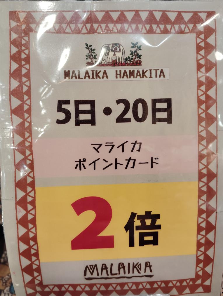 ポイント2倍デー！！