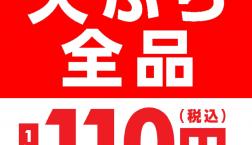 テイクアウト限定 天ぷら全品110円開催中!