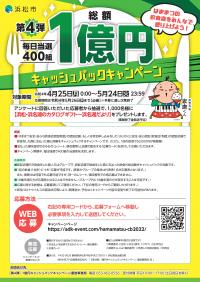 【第4弾】浜松市「1億円キャッシュバックキャンペーン」